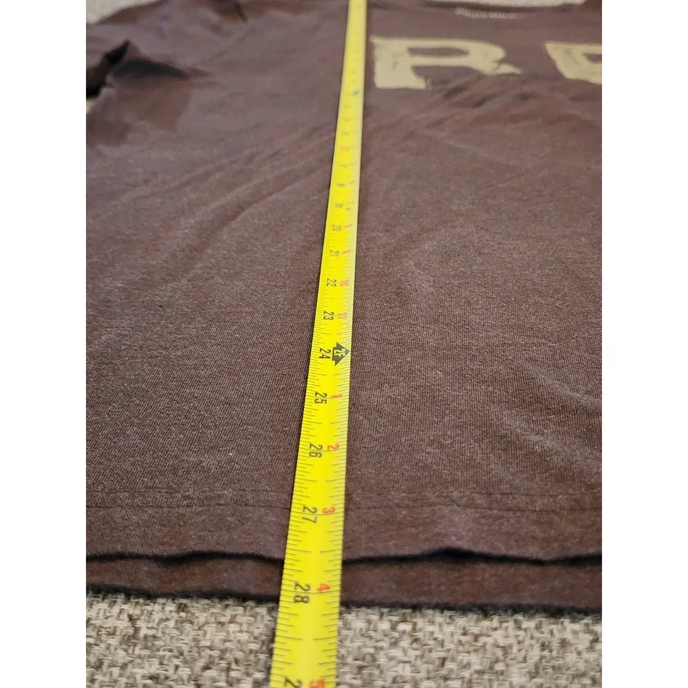 Banana Republic Men's T-Shirt, Size Large, Brown, Cotton, Short Sleeve, Jeep